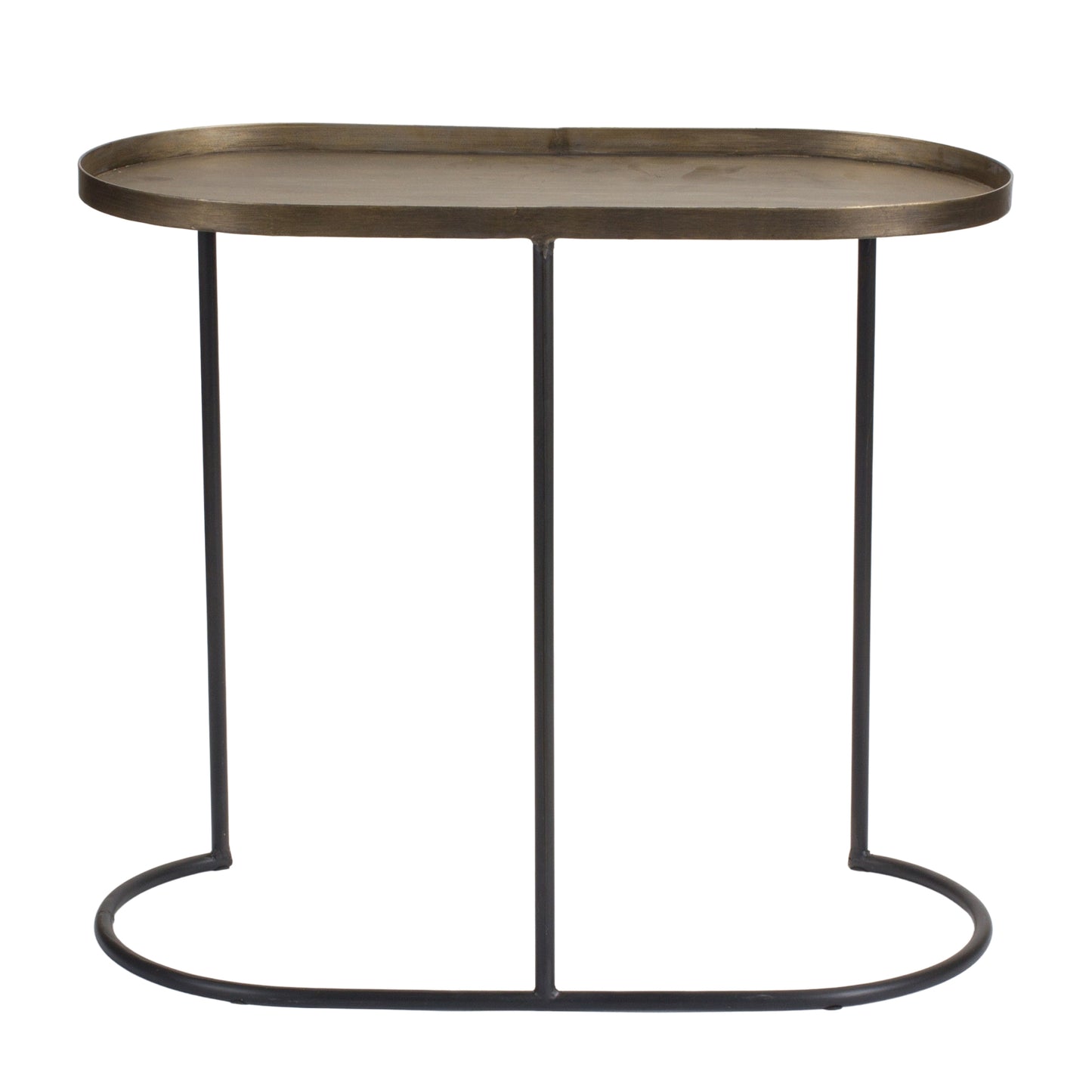 Accent Table (Set Of 2) 16"L x 8.75"W x 17.75"H, 24"L x 12"W x 20.75"H Iron