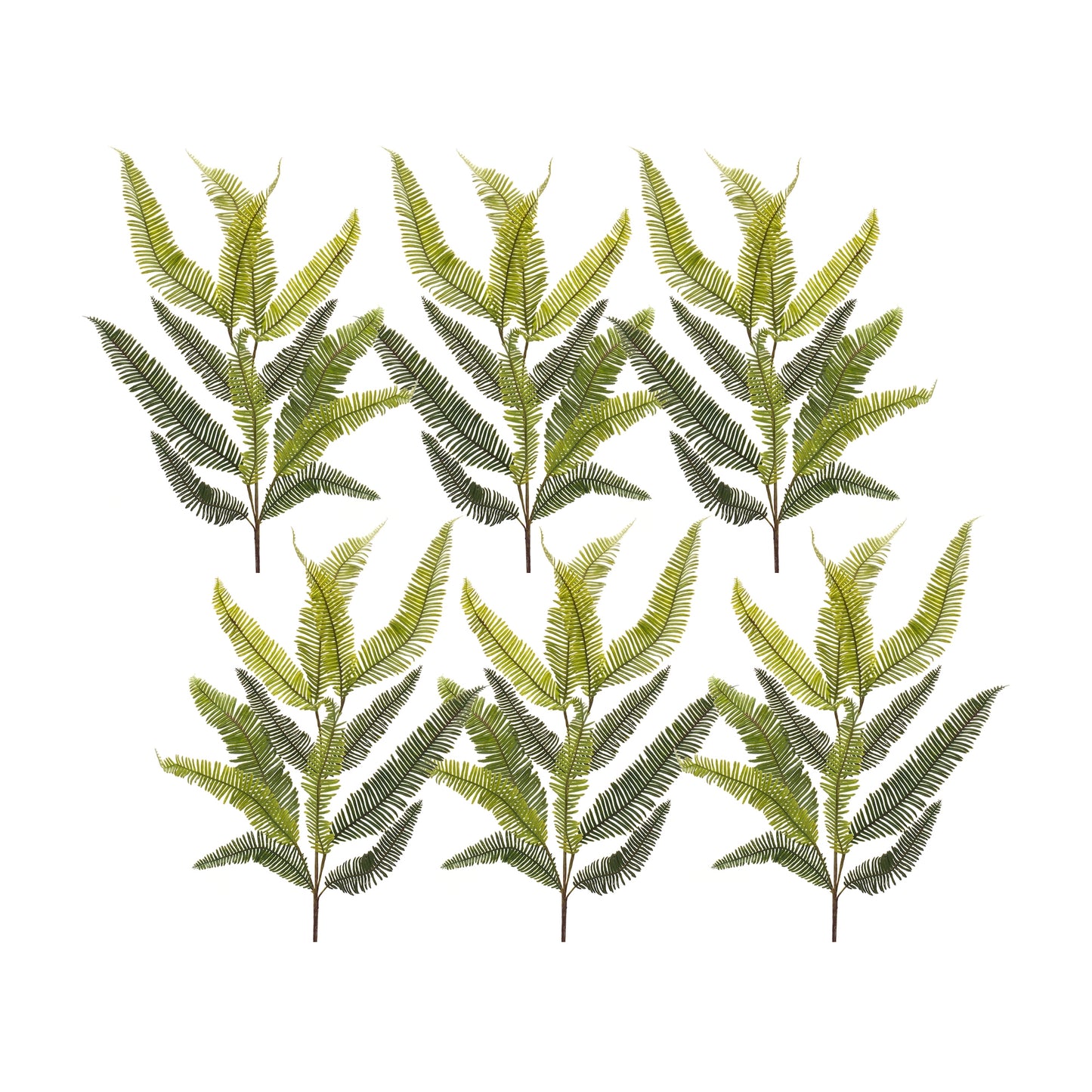 Fern Spray (Set Of 6) 39"H Plastic