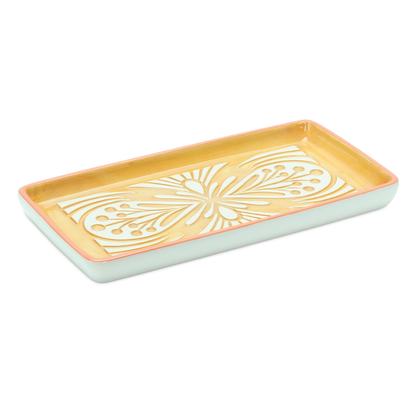 Tray (Set Of 6) 8"L x 4.25"W x 3.25"H Ceramic
