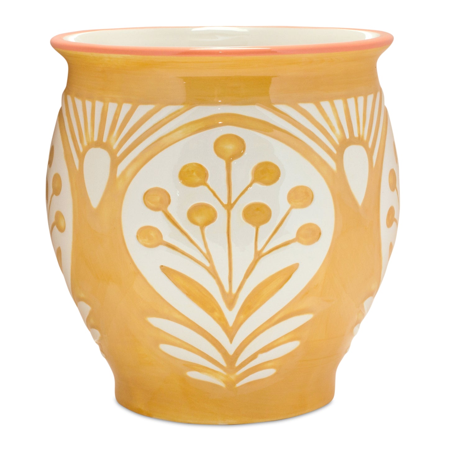 Pot (Set Of 2) 6.5"D x 7"H Ceramic