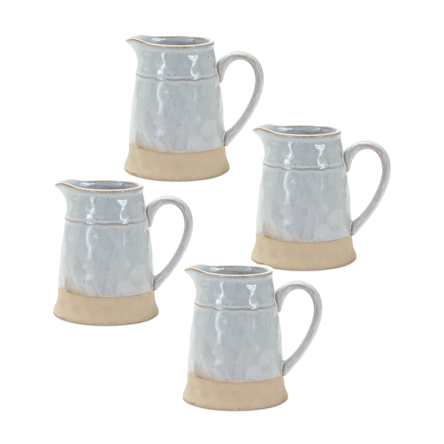 Pitcher (Set Of 4) 5.25"L x 5"H Porcelain