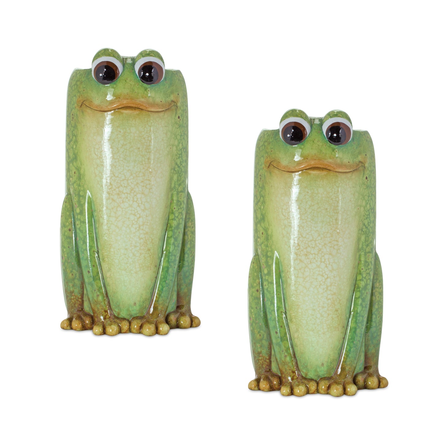 Frog Planter (Set Of 2) 5"D x 9.75"H Terra Cotta