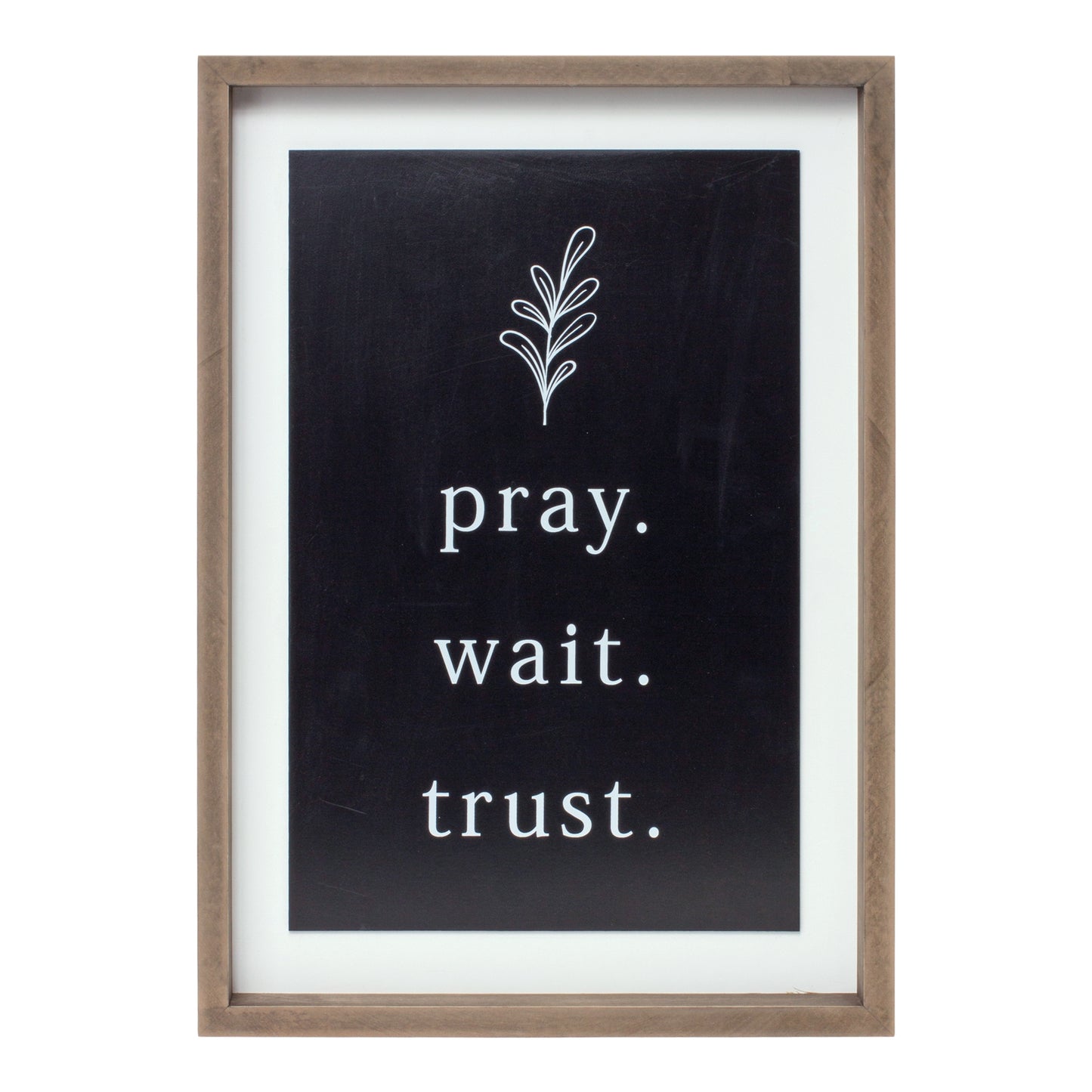 Grateful And Trust Plaque (Set Of 2) 13.75"L x 20"H Mdf