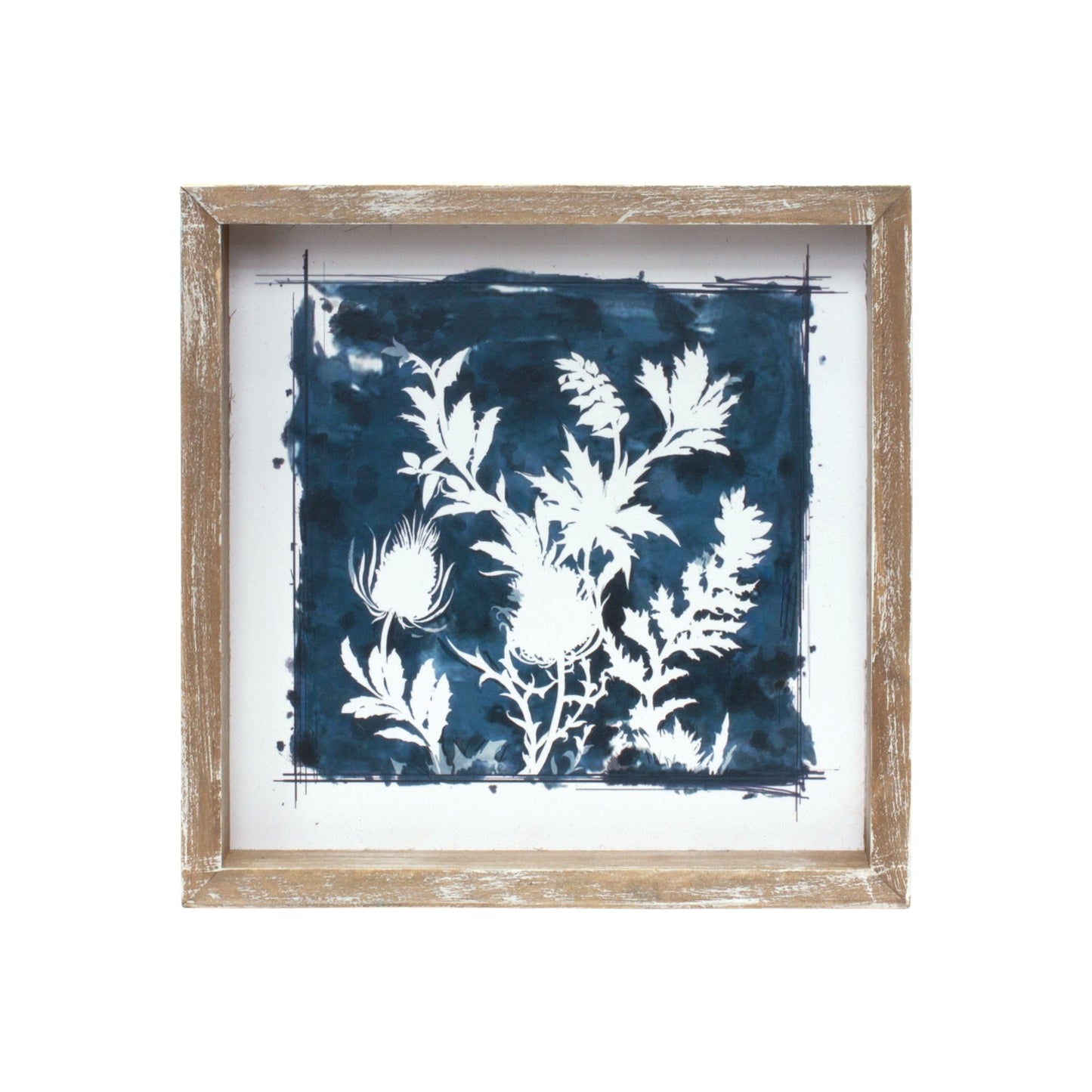 Framed Floral Print (Set Of 6) 8"Sq Mdf