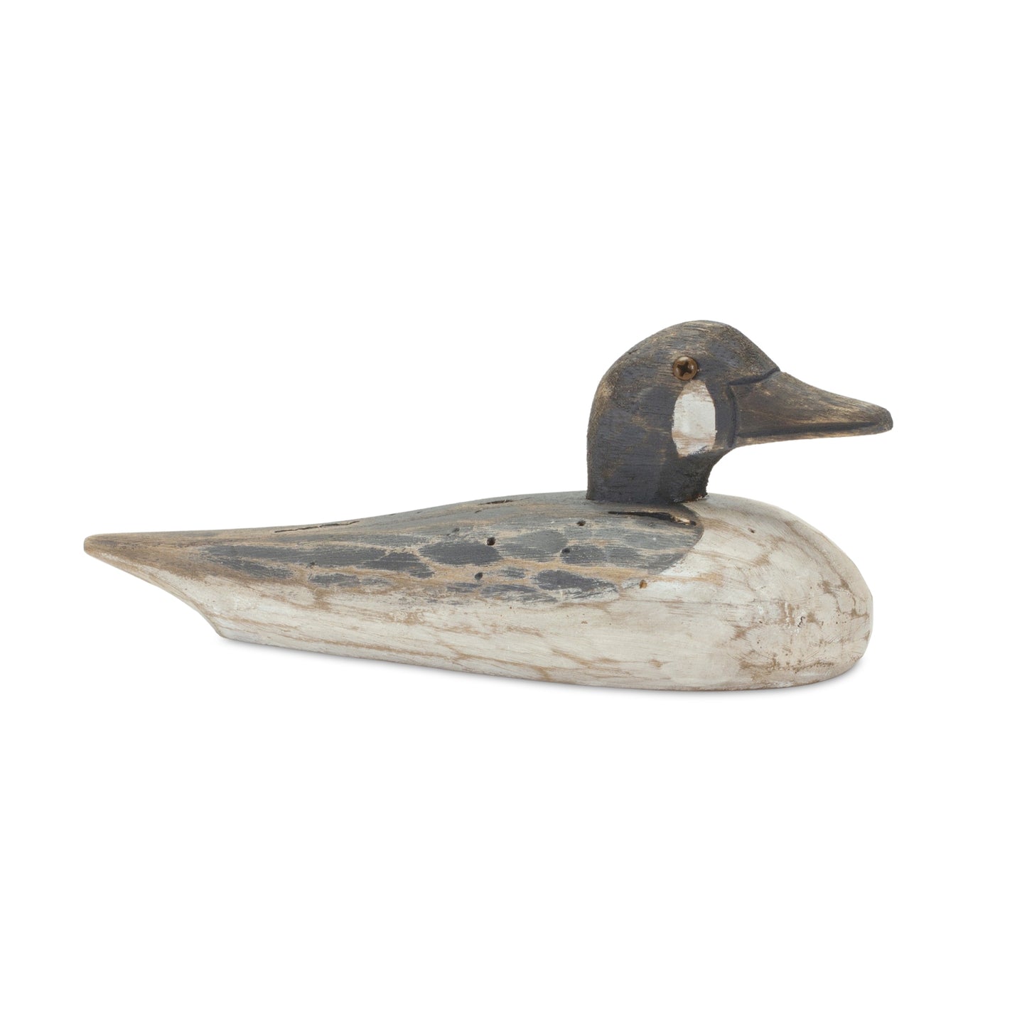 Duck Decoy (Set Of 2) 9.25"L x 3.75"H, 10.75"L x 3.5"H Wood