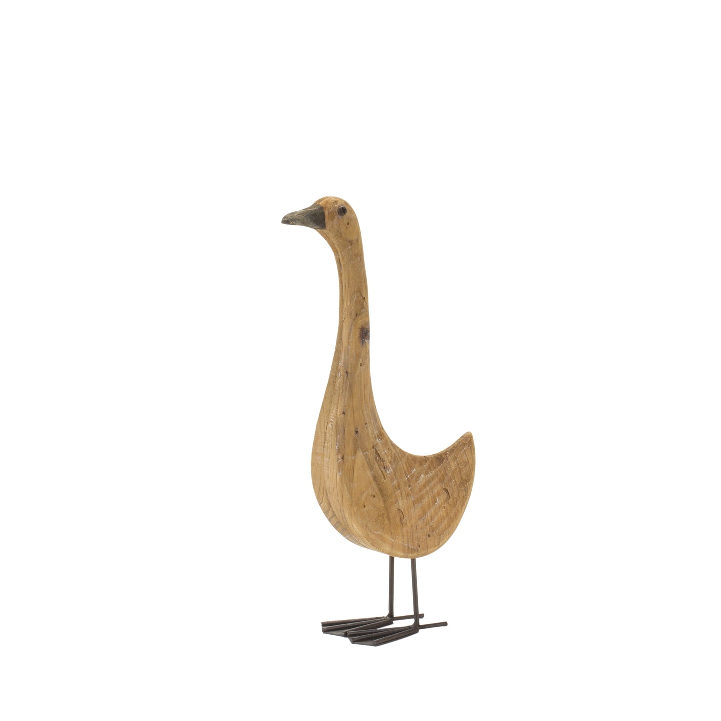 Goose (Set Of 2) 11.5"H, 17.5"H Wood/Iron
