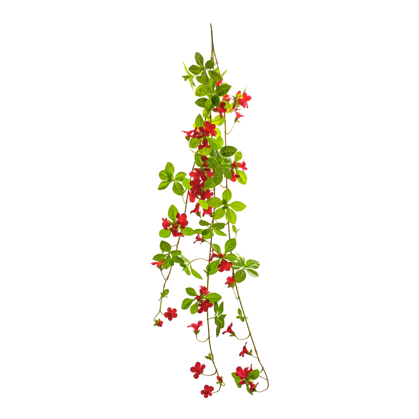 Floral Vine (Set Of 6) 47"L Polyester, Red, Green