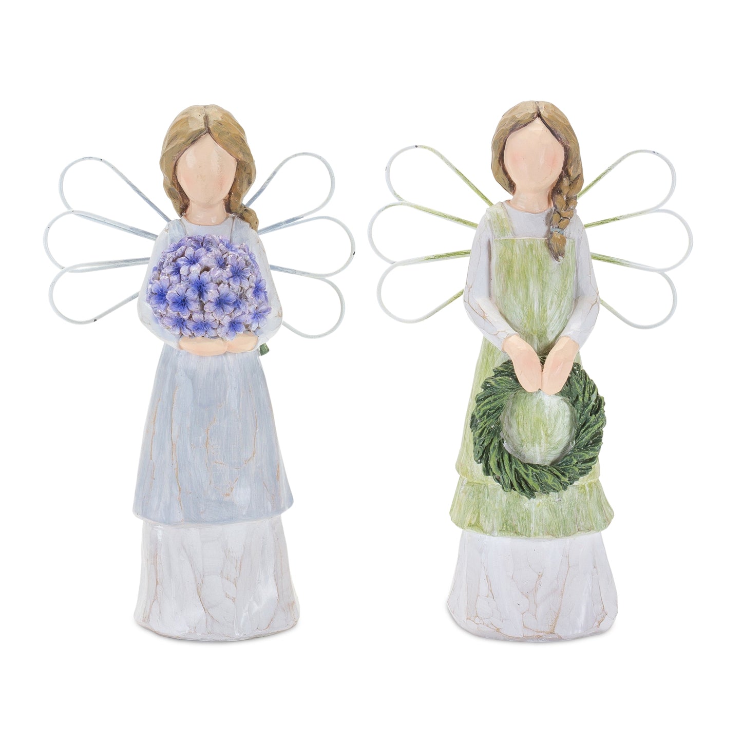 Angel (Set Of 2) 7"H Resin
