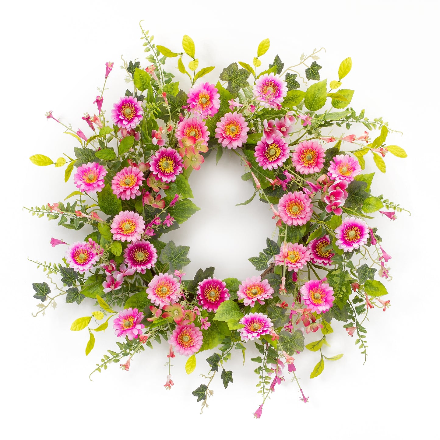 Gerbera Daisy Wreath 24"D Polyester