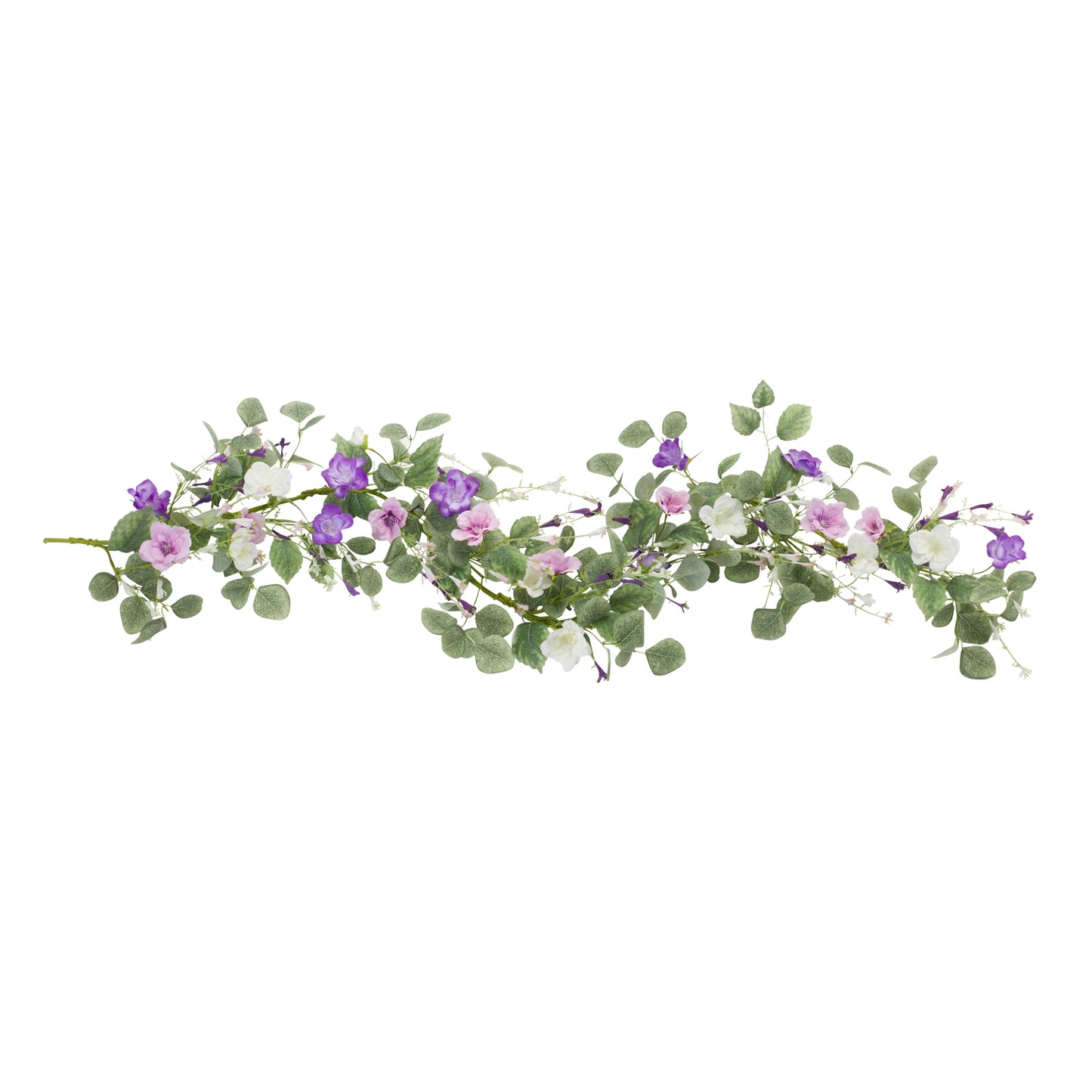 Lisianthus Garland (Set Of 2) 5'L Polyester