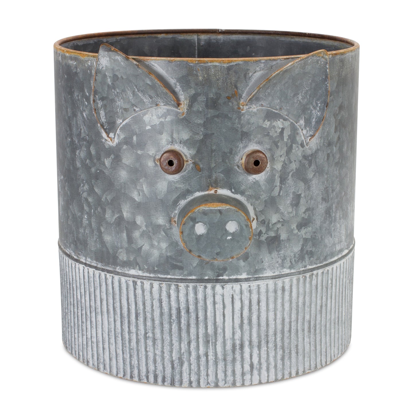 Pig Pot (Set Of 2) 9.25"D x 10.25"H, 11.5"D x 12.5"H Iron