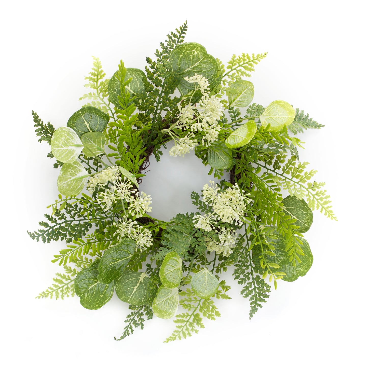 Queen Anne And Foliage Wreath 18"D Polyester