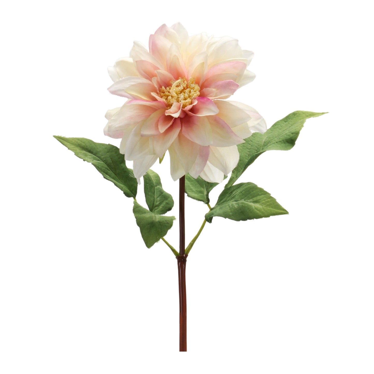 Dahlia Stem (Set Of 6) 16"H Polyester, Green, Pink, Beige