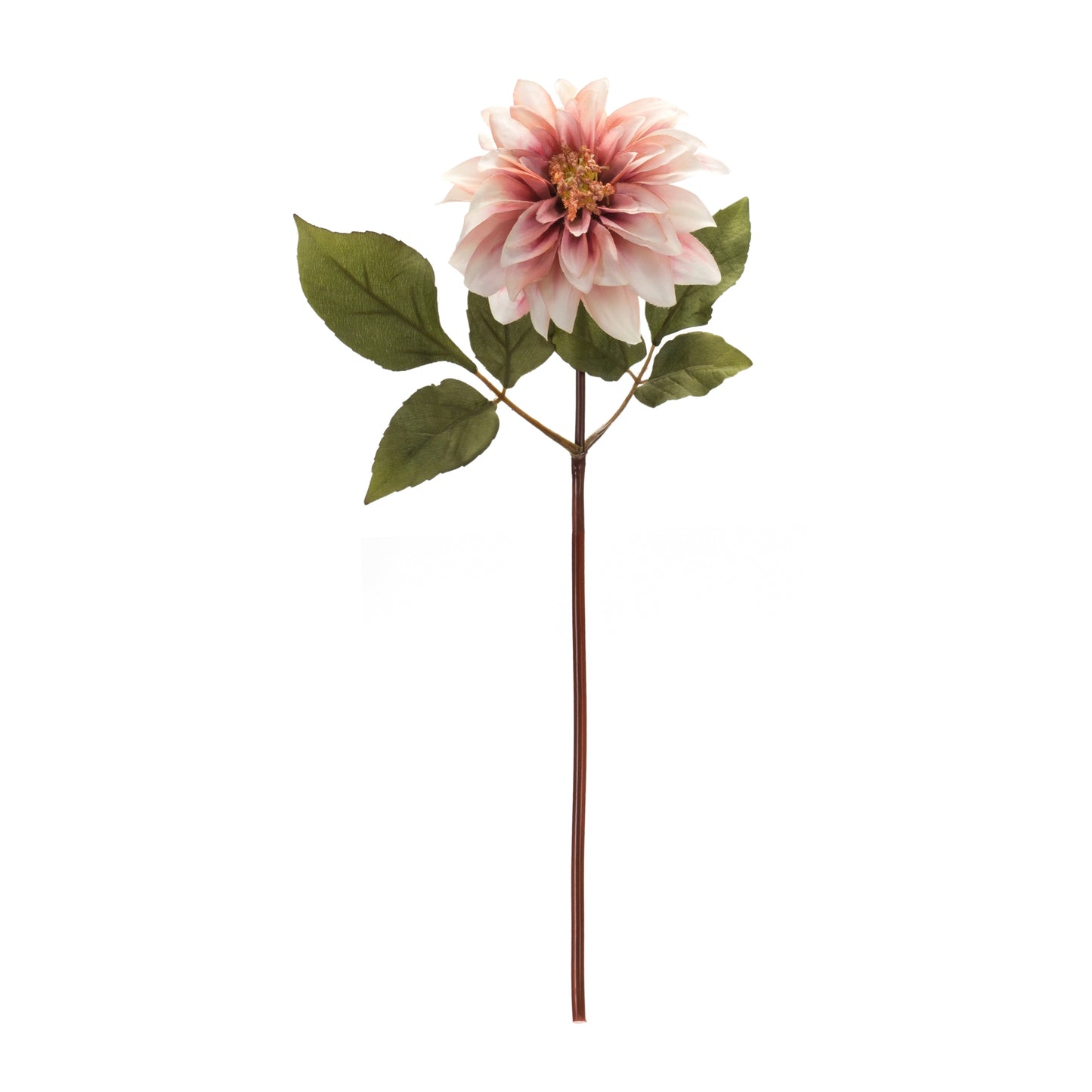 Dahlia Stem (Set Of 6) 16"H Polyester, Green, Pink