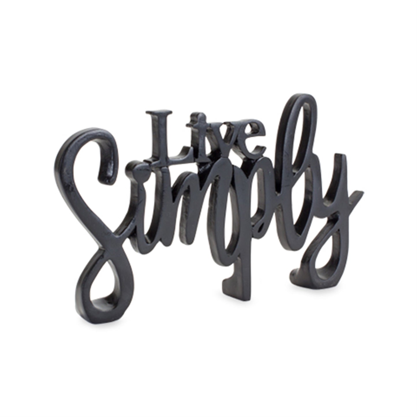 Cozy And Simply Sign (Set Of 2) 8.25"L x 5"H, 9.75"L x 5"H Resin