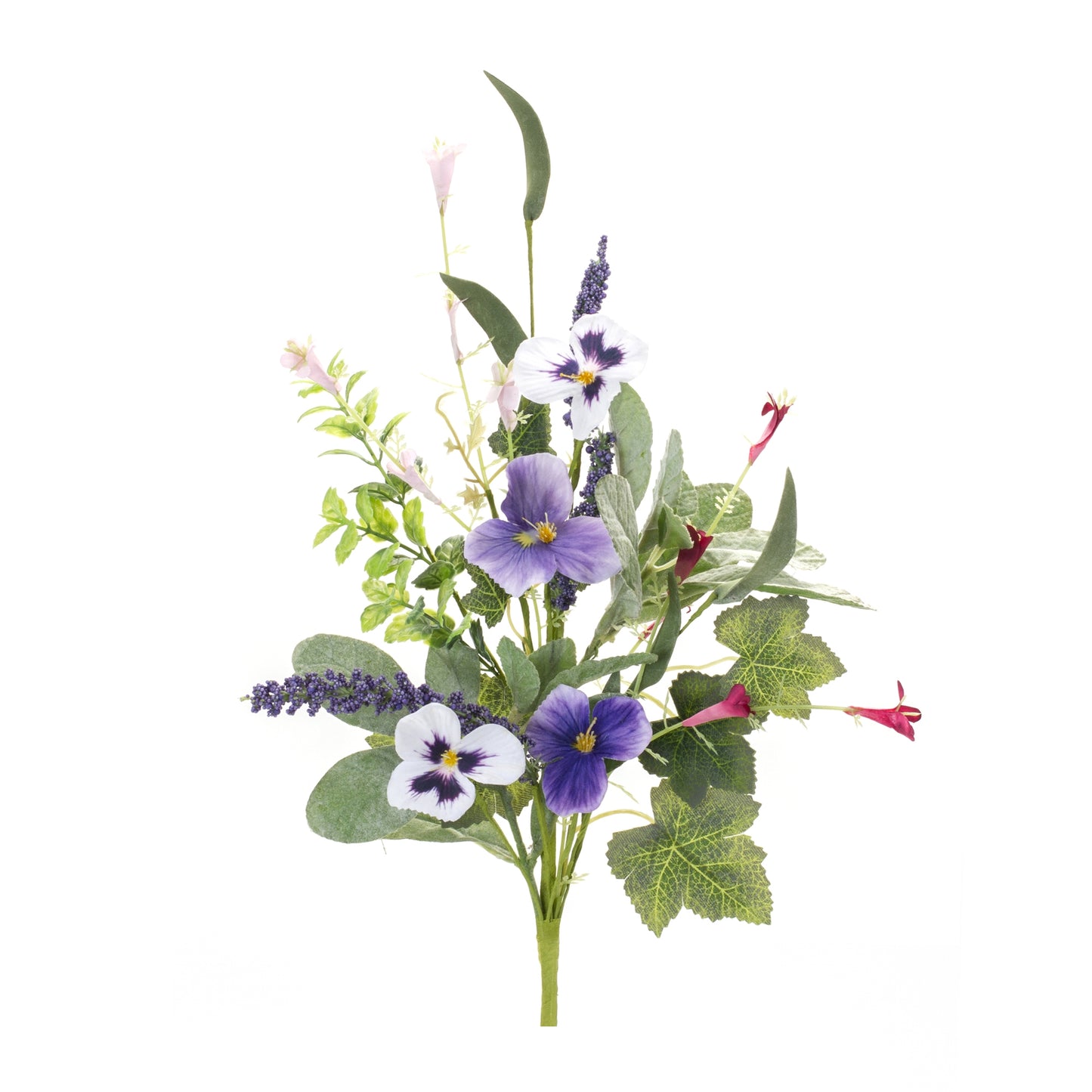 Pansy Spray (Set Of 6) 21"H Polyester