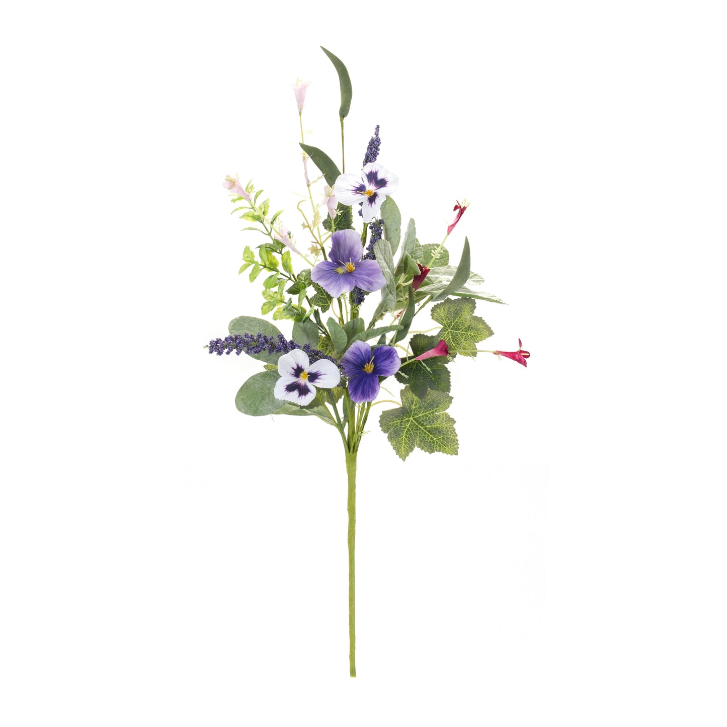 Pansy Spray (Set Of 6) 21"H Polyester