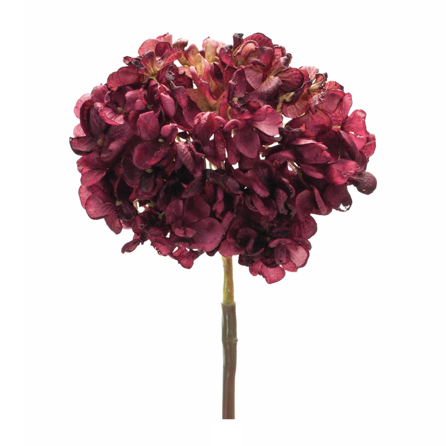 Hydrangea Stem (Set Of 6) 23"H Polyester, Red