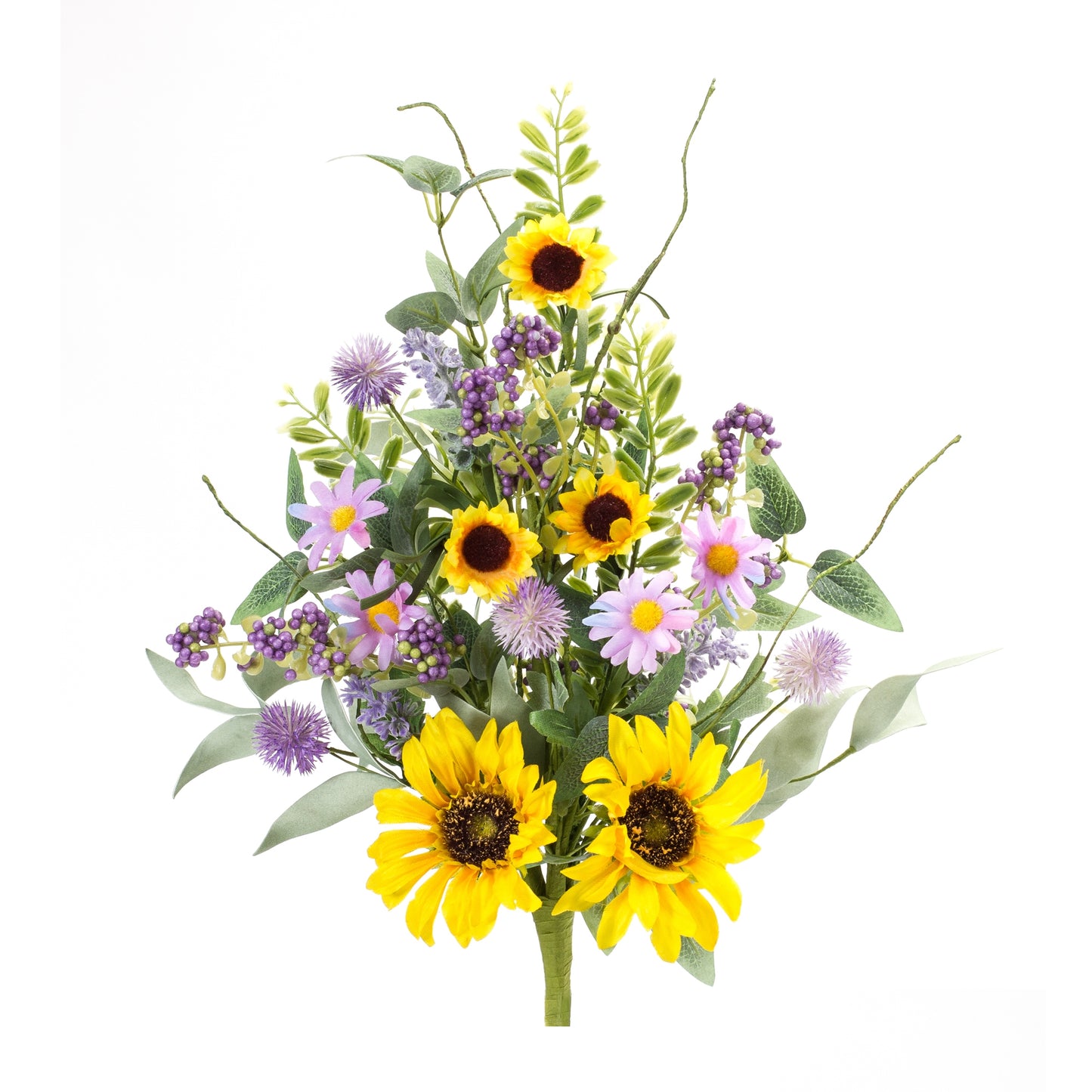 Mixed Sunflower Pick (Set Of 6) 19"H Polyester