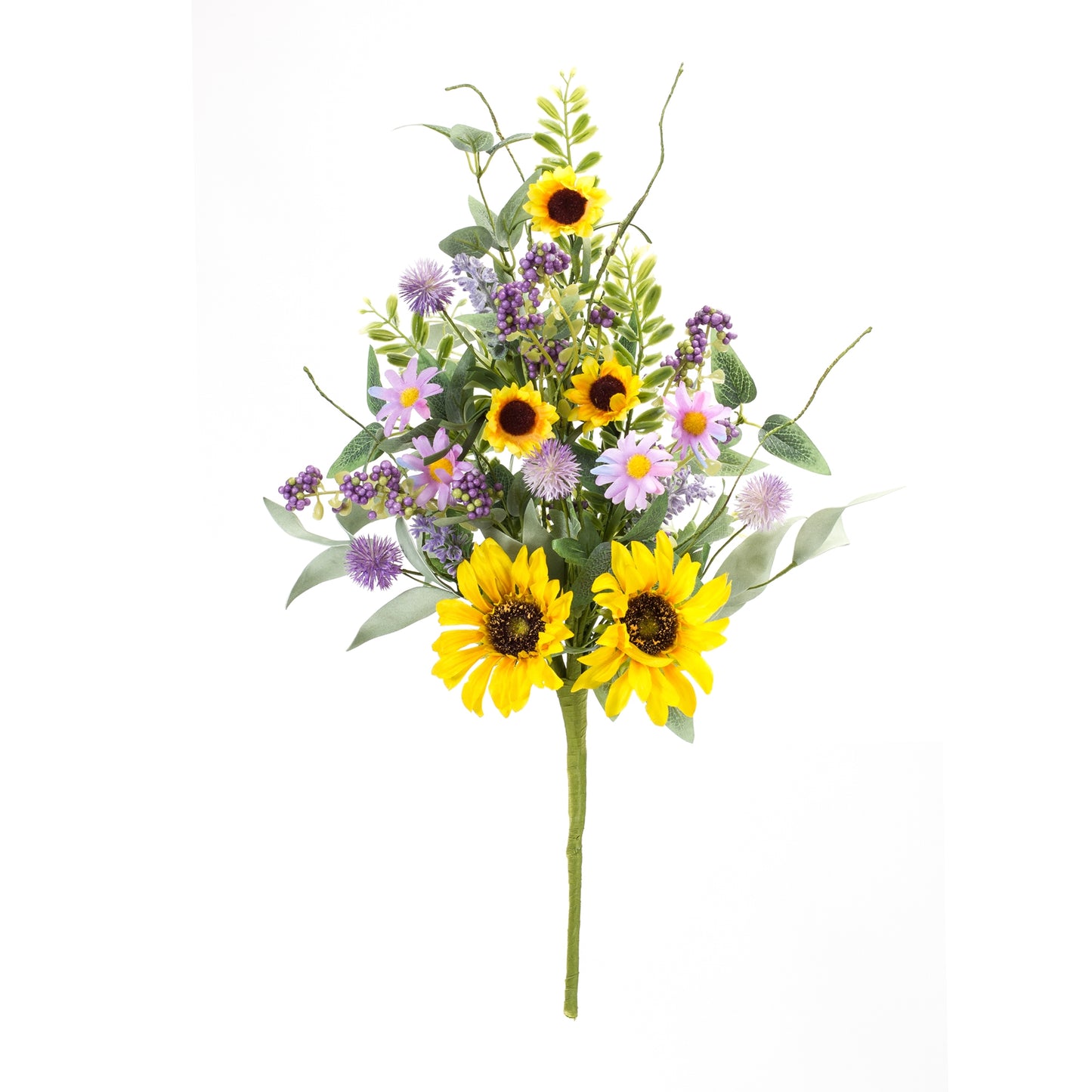 Mixed Sunflower Pick (Set Of 6) 19"H Polyester