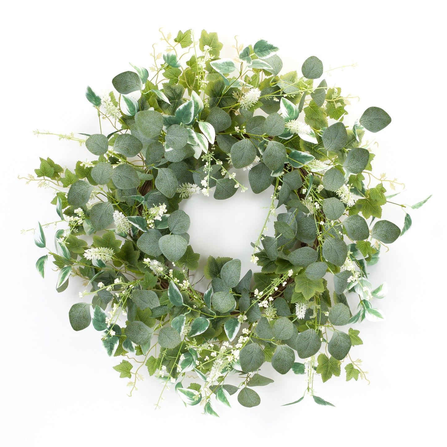 Mixed Foliage Wreath 24"D Polyester