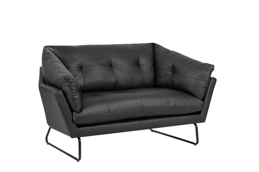 Karla Black PU Leather Contemporary Loveseat