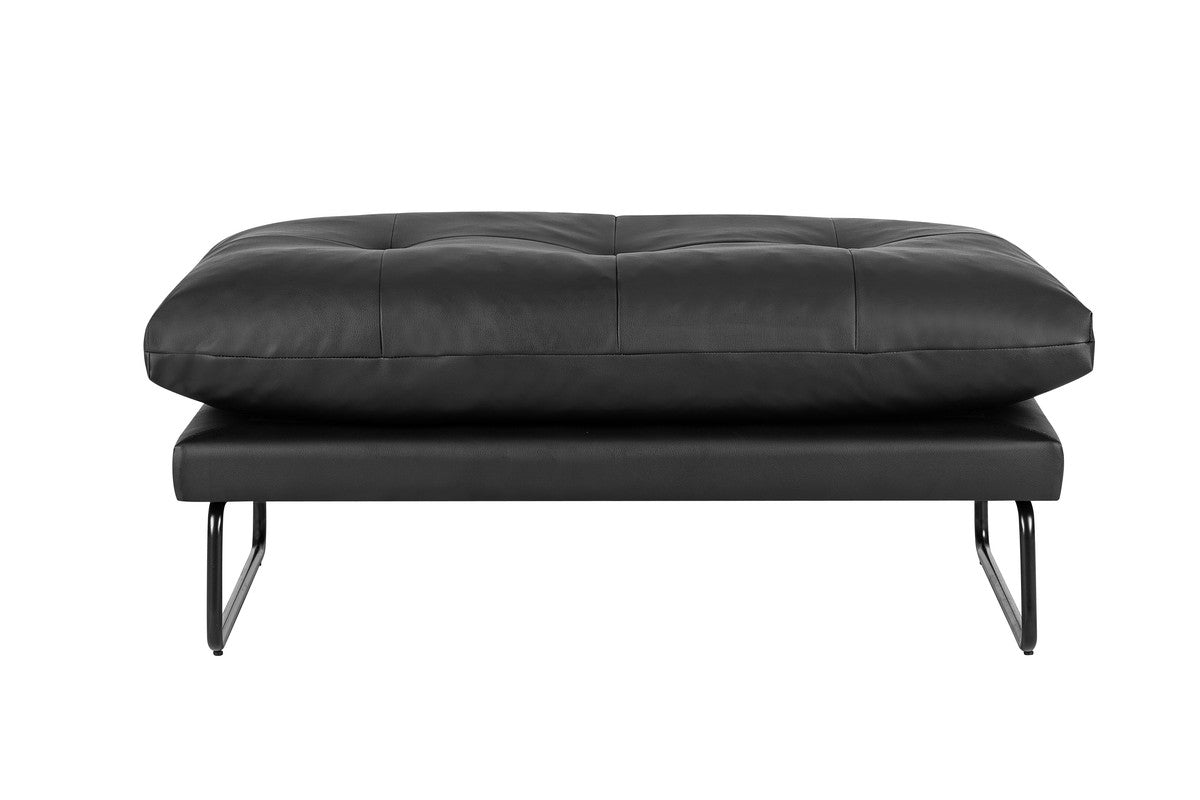 Karla Black PU Leather Contemporary Ottoman