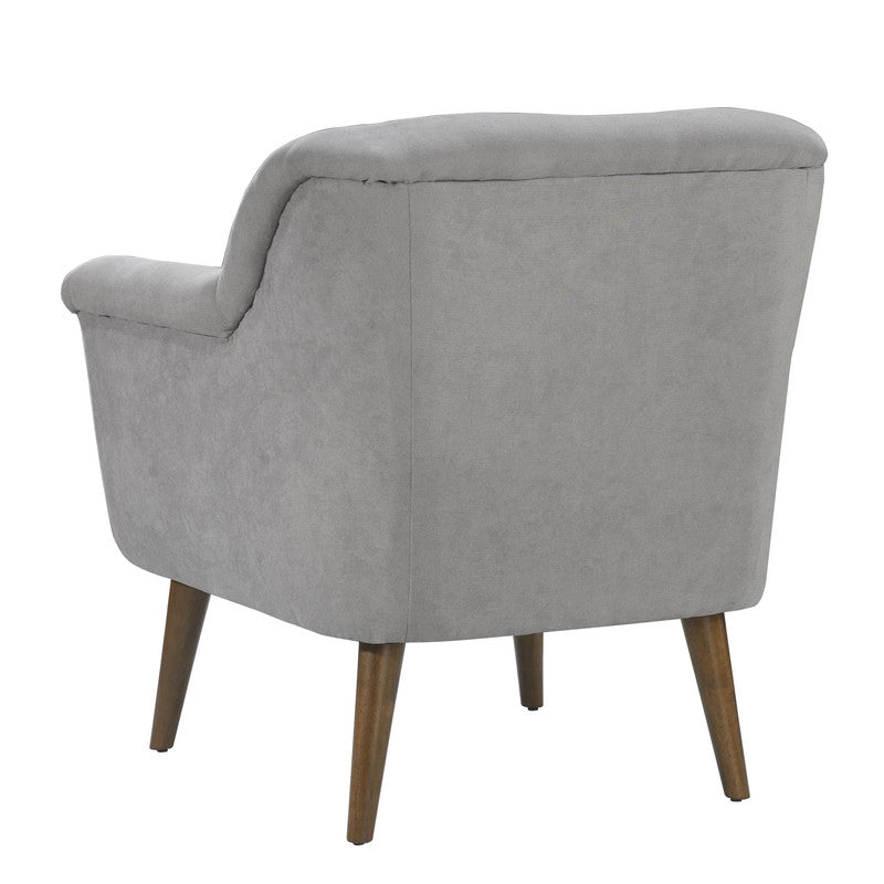 Lilola Home Shelby Steel Gray Woven Fabric Armchair