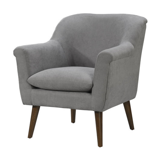 Lilola Home Shelby Steel Gray Woven Fabric Armchair