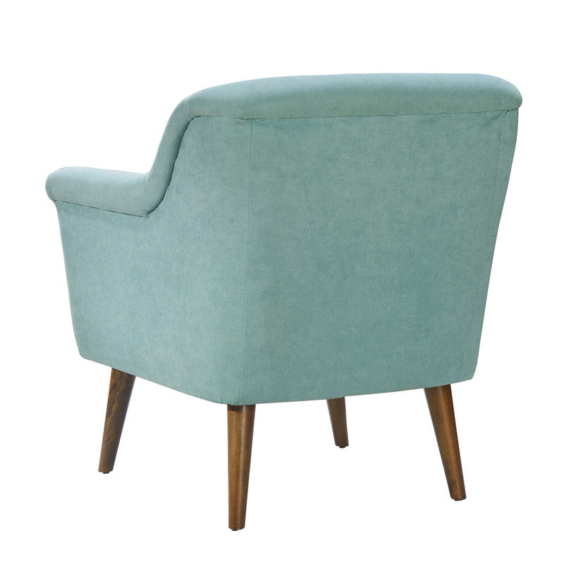 Lilola Home Shelby Aquamarine Teal Woven Fabric Armchair