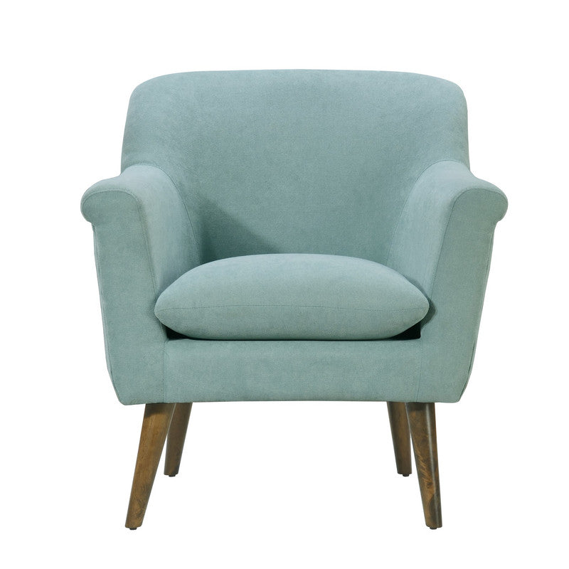 Lilola Home Shelby Aquamarine Teal Woven Fabric Armchair