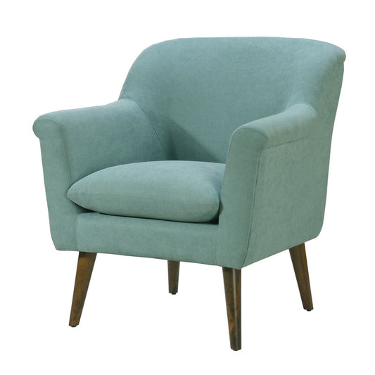 Lilola Home Shelby Aquamarine Teal Woven Fabric Armchair