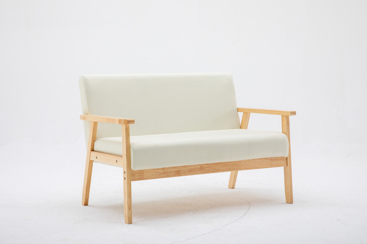 Bahamas Coffee Table and Beige Loveseat Set