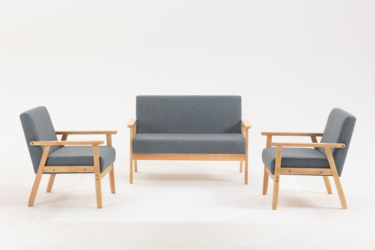 Lilola Home Bahamas Loveseat and 2 Chair Living Room Set