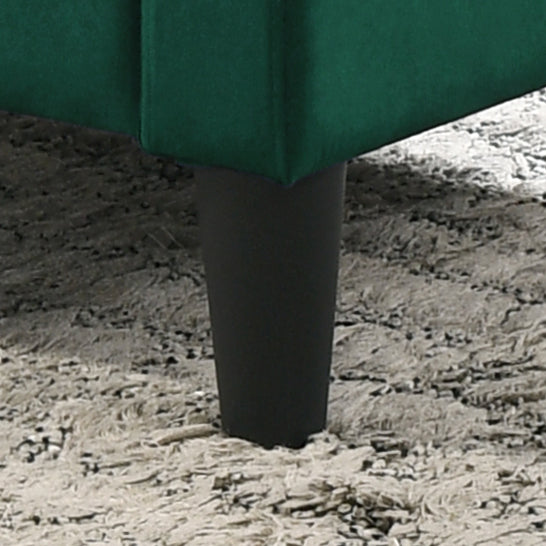 Hale Green Velvet Accent Armchair with Tufting