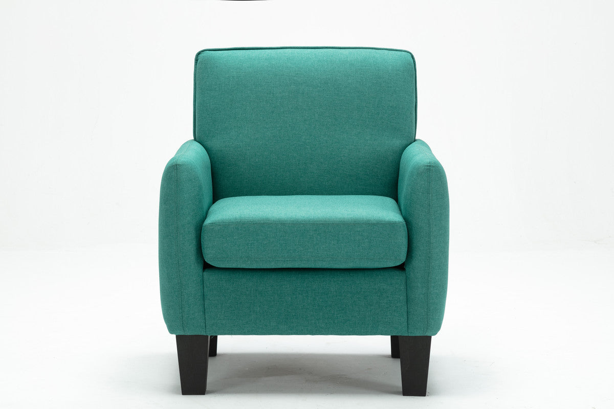 Lilola Home Mia Green Linen Accent Armchair