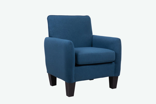 Lilola Home Mia Blue Linen Accent Armchair