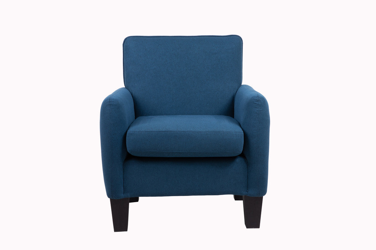 Lilola Home Mia Blue Linen Accent Armchair