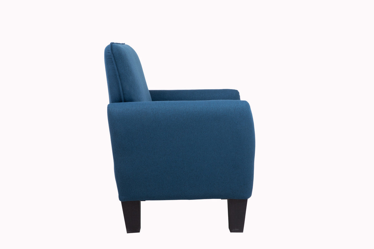 Lilola Home Mia Blue Linen Accent Armchair