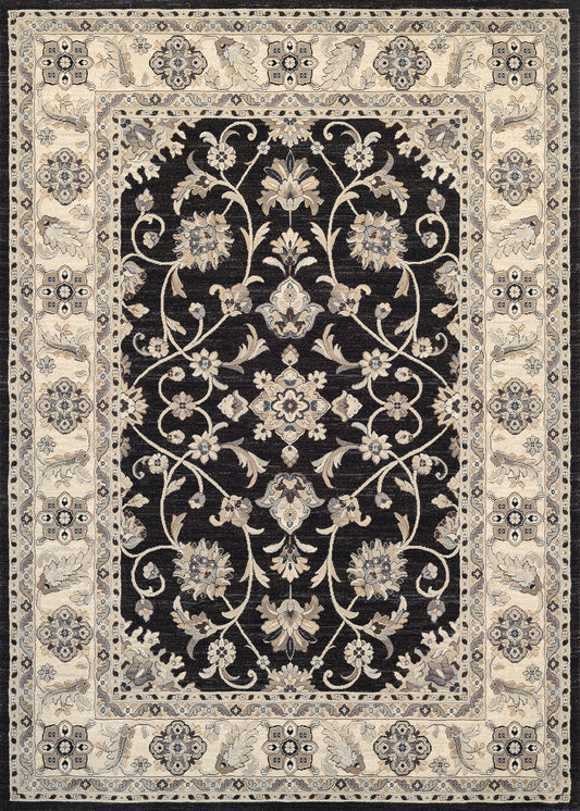 Couristan Everest Rosetta Ebony Rug 3'11" x 5'3"