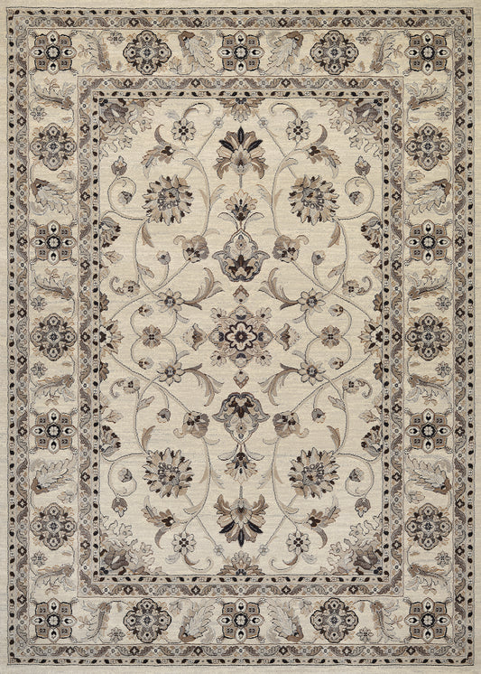 Couristan Everest Rosetta Ivory Rug 3'11" x 5'3"