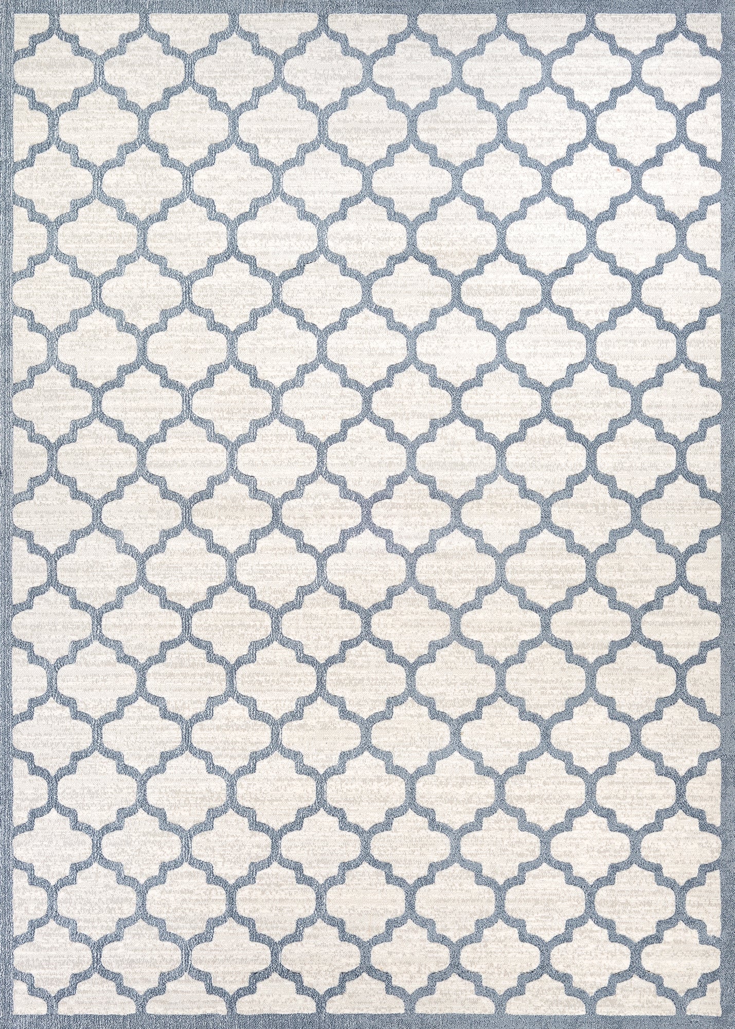 Couristan Marina Garden Gate Oyster-Slate Blue Runner Rug 2'2" x 7'10"