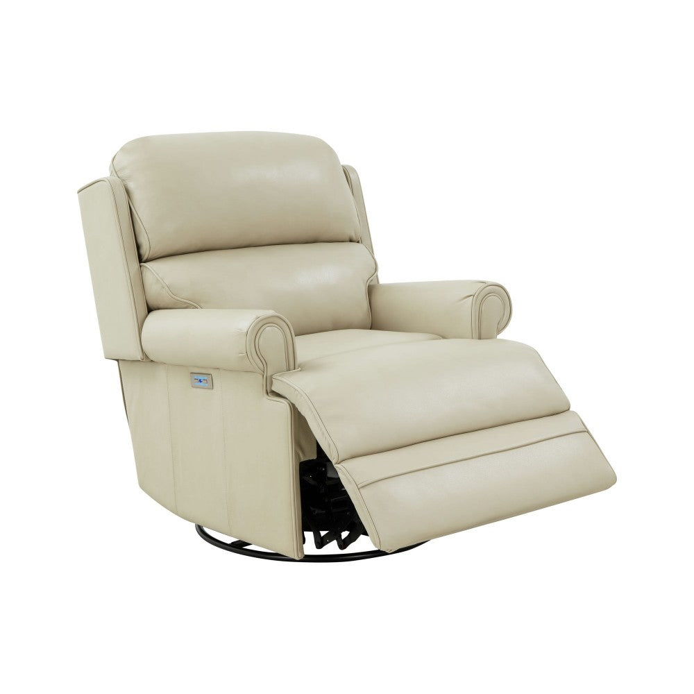 8P-1117 The Club Swivel Glider Recliner, Barone Parchment