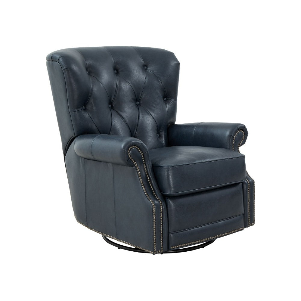 8P-1118 Heritage Swivel Glider Recliner, Barone Navy Blue