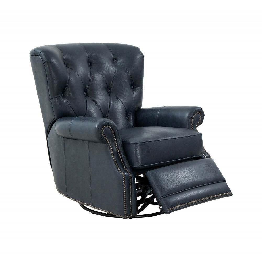 8P-1118 Heritage Swivel Glider Recliner, Barone Navy Blue