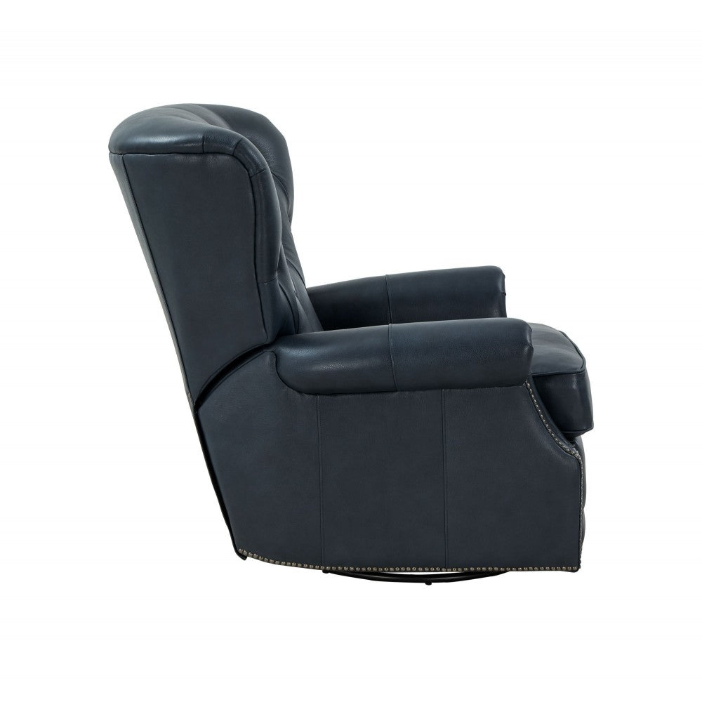 8P-1118 Heritage Swivel Glider Recliner, Barone Navy Blue