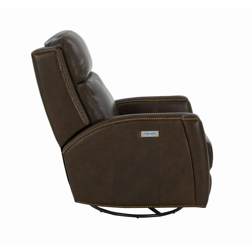 8PH-1121 Brandt Swivel Glider Recliner, Ashford Walnut