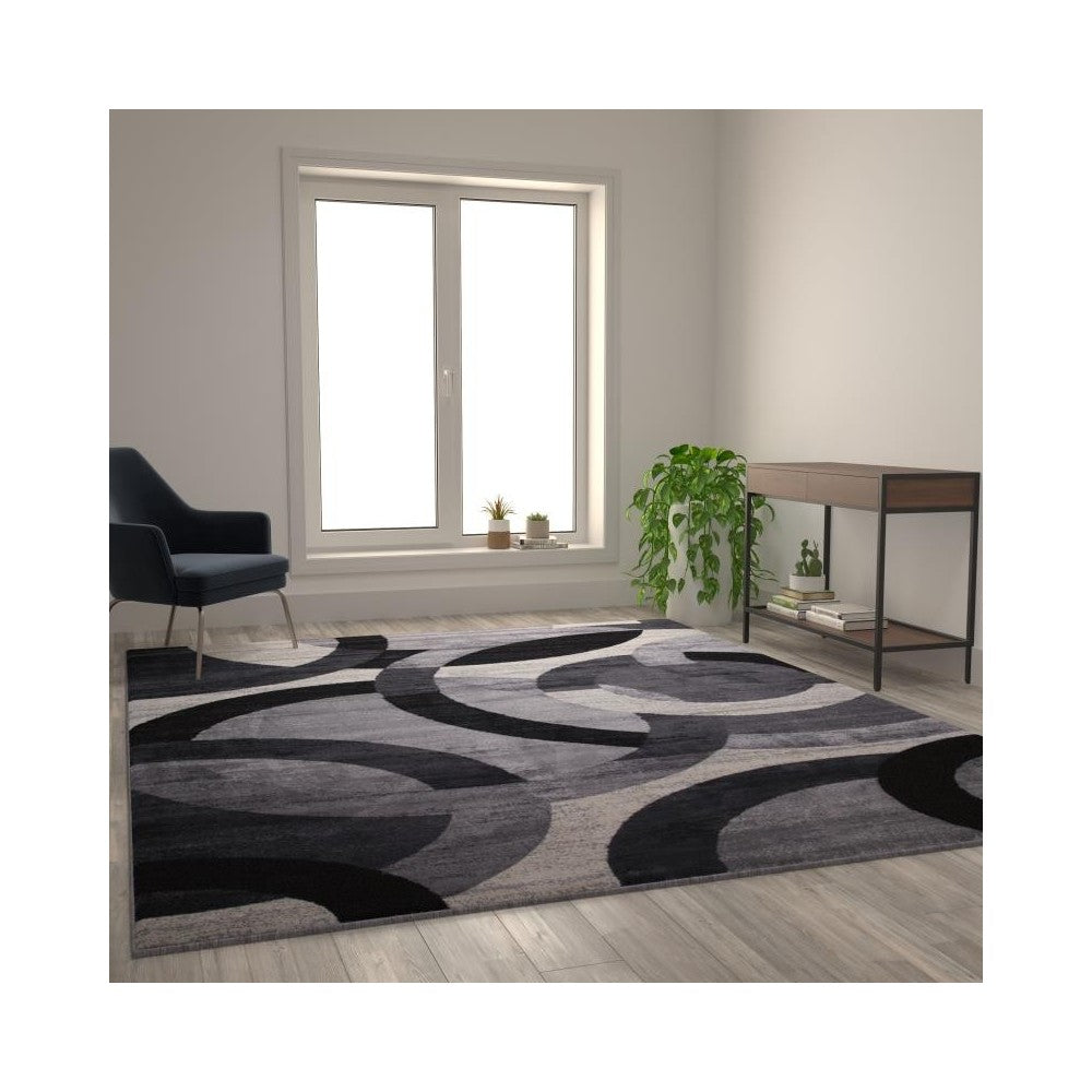 8x10 Black/Gray Area Rug