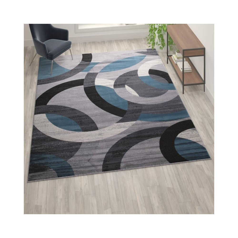 8x10 Blue/Gray Area Rug
