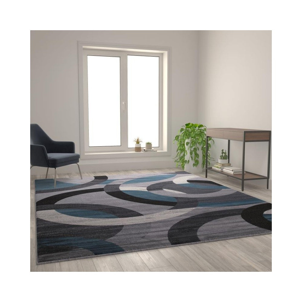 8x10 Blue/Gray Area Rug